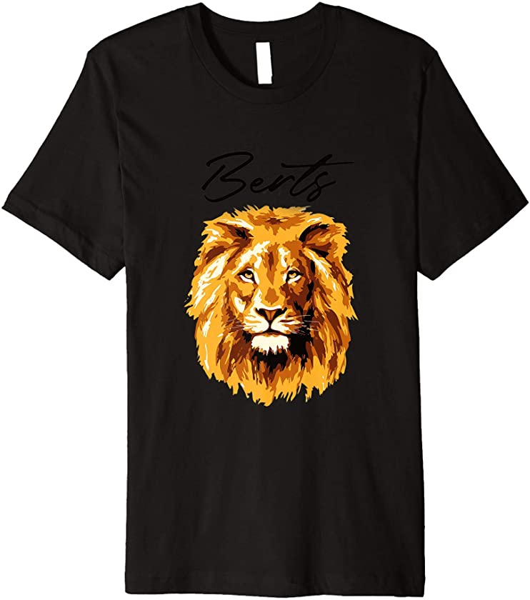 3D Lion Art By Berts Premium T-Shirt