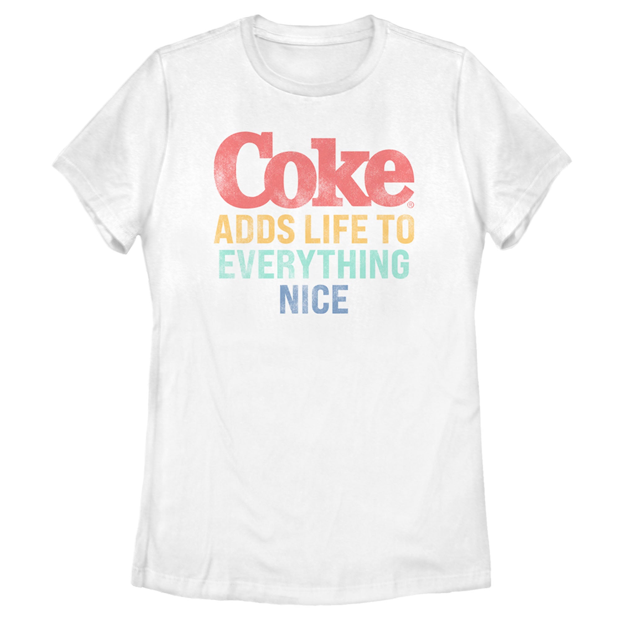 Coca Cola Women’S Unity Adds Life To Everything Nice Logo  T-Shirt