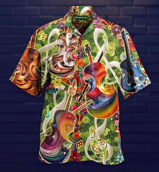 Colorful Soul Of Violin Hawaii Shirt Ha75280