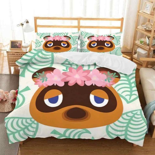 Animal Crossing Tom Nook 4 Duvet Cover Pillowcase Home Decor 3D Bedding Set Decor 9661