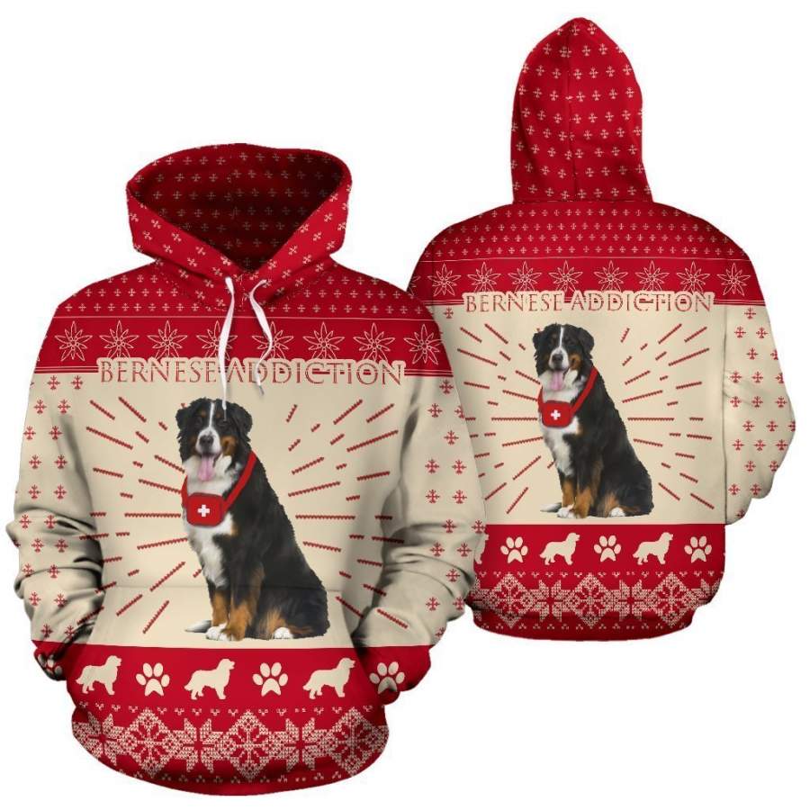 Switzerland Bernese Dog Addiction Hoodie NNK10