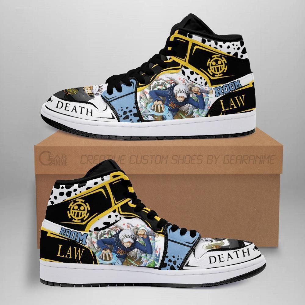 Trafalgar D. Water Law Sneakers Custom Anime One Piece Shoes Unisex Men Women