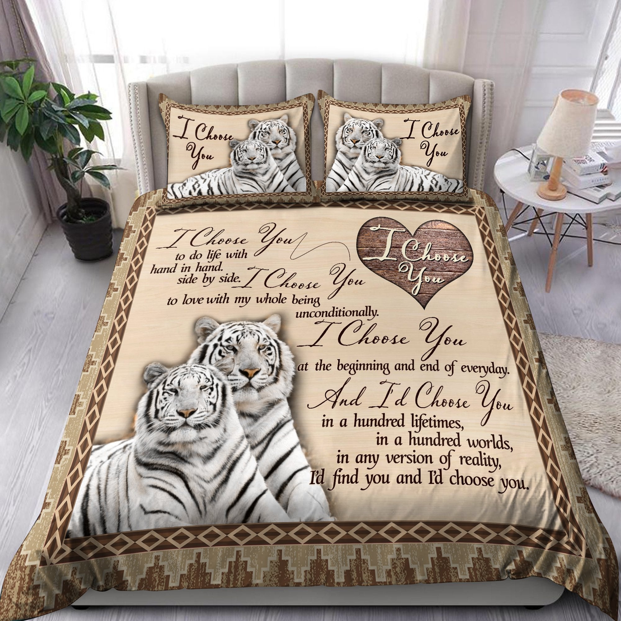 Tmarc Tee Tiger’S Love Tiger Couple Bedding Set Pi17082003