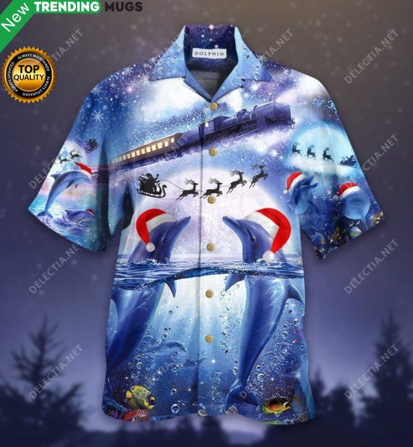 All I Want For Christmas Is A Dolphin Hawaiian Shirt