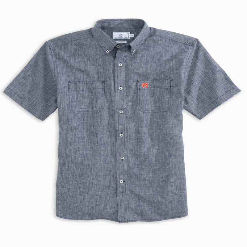 Auburn Tigers Short Sleeve Button Down Shirt