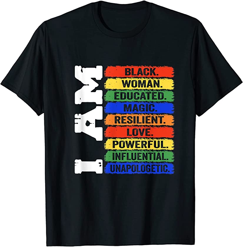 I Am Black Queen Black History Month Juneteenth Celebrate T-Shirt