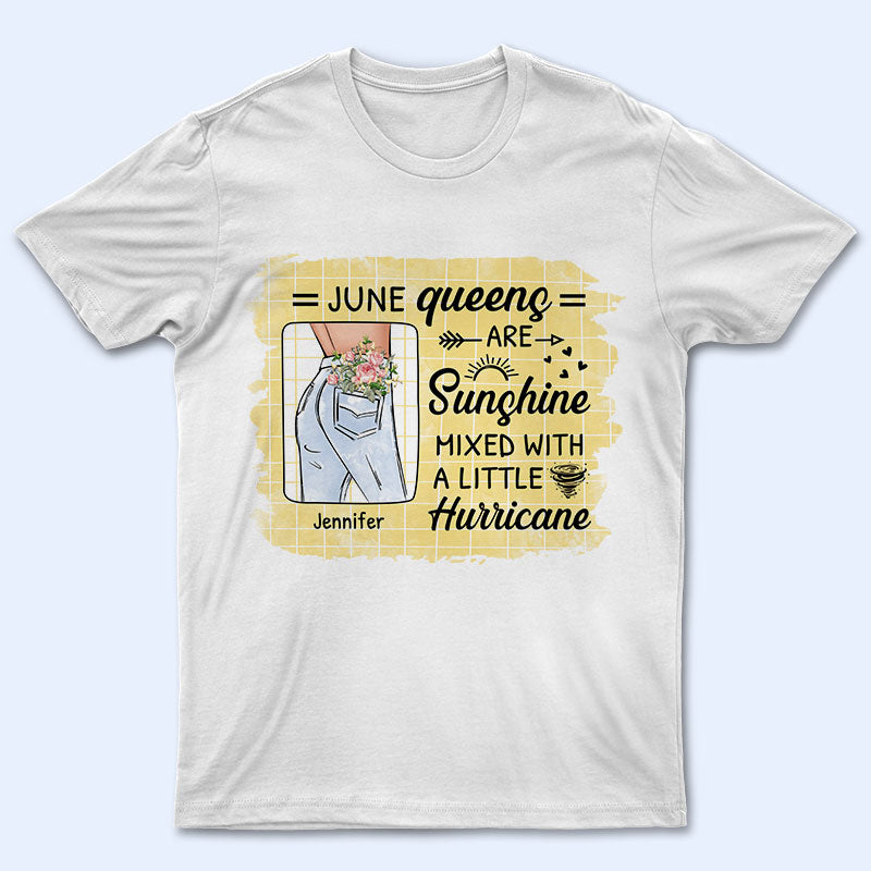 Sunshine Mixed With A Little Hurricane – Personalized Custom T Shirt