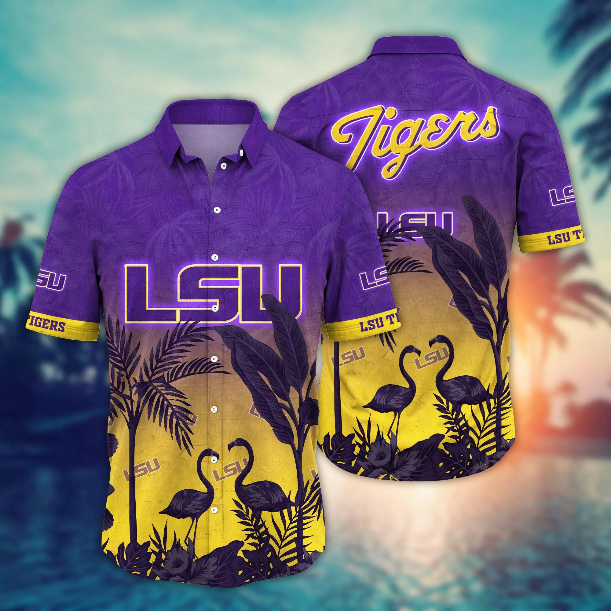 Lsu Tigers NCCA Hawaiian Shirt Breaktime Aloha Shirt