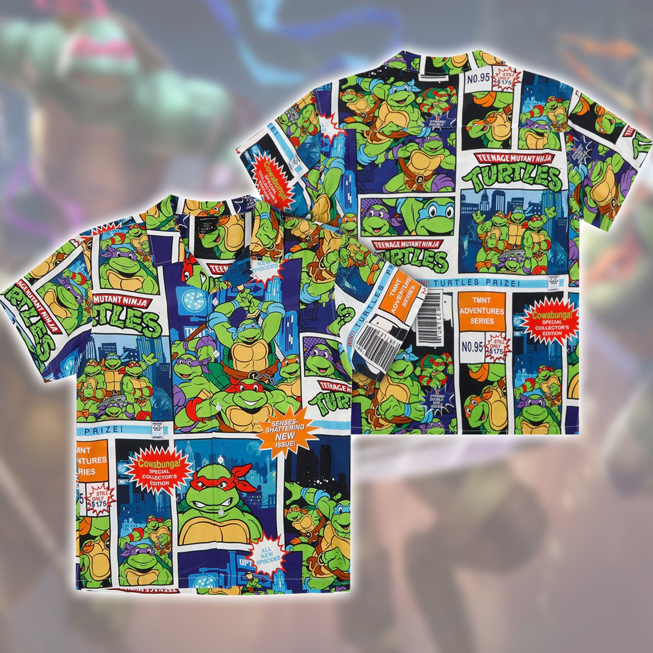 Tmnt Magazine Hawaii Shirt Beach Short