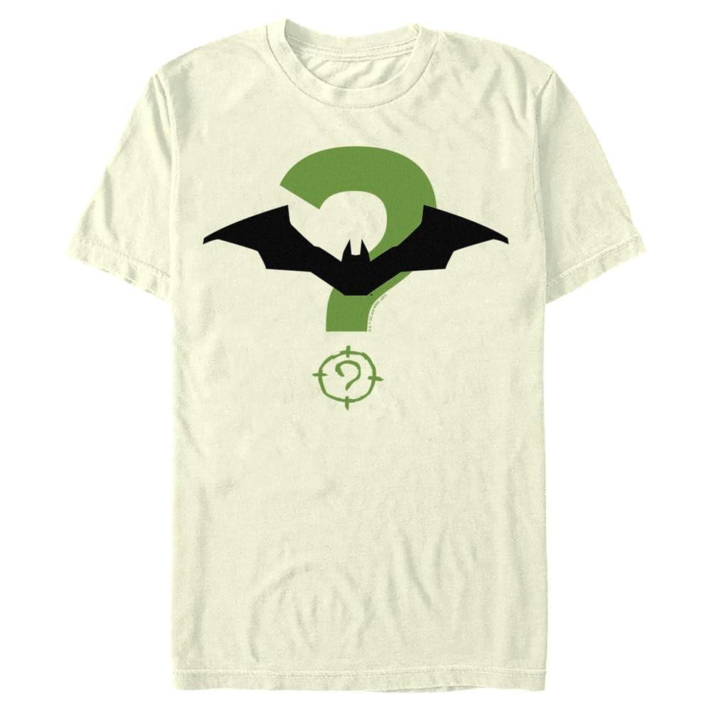 Bat And Riddler Logo – The Batman Natural T-Shirt