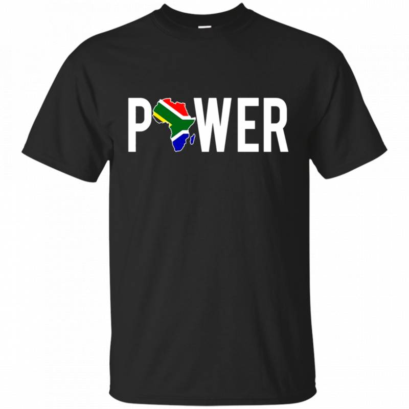 Africa Black African Power South Africa Map T Shirt