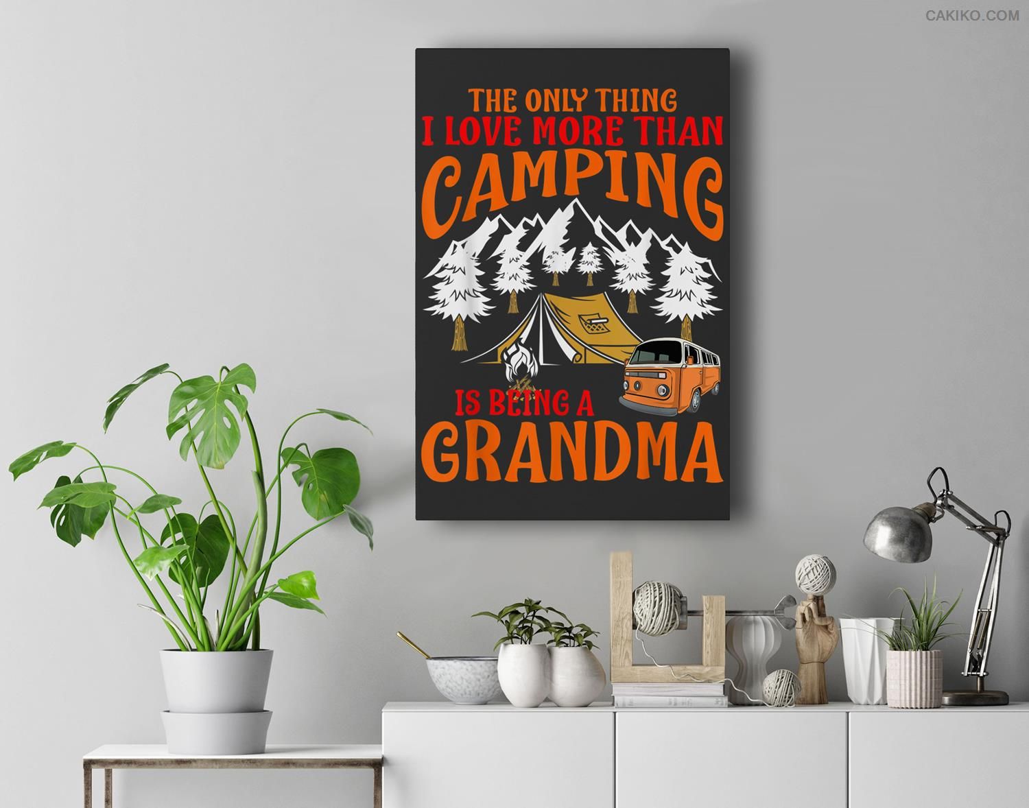 Thing I Love More Than Camping Is Being Grandma Premium  Canvas
