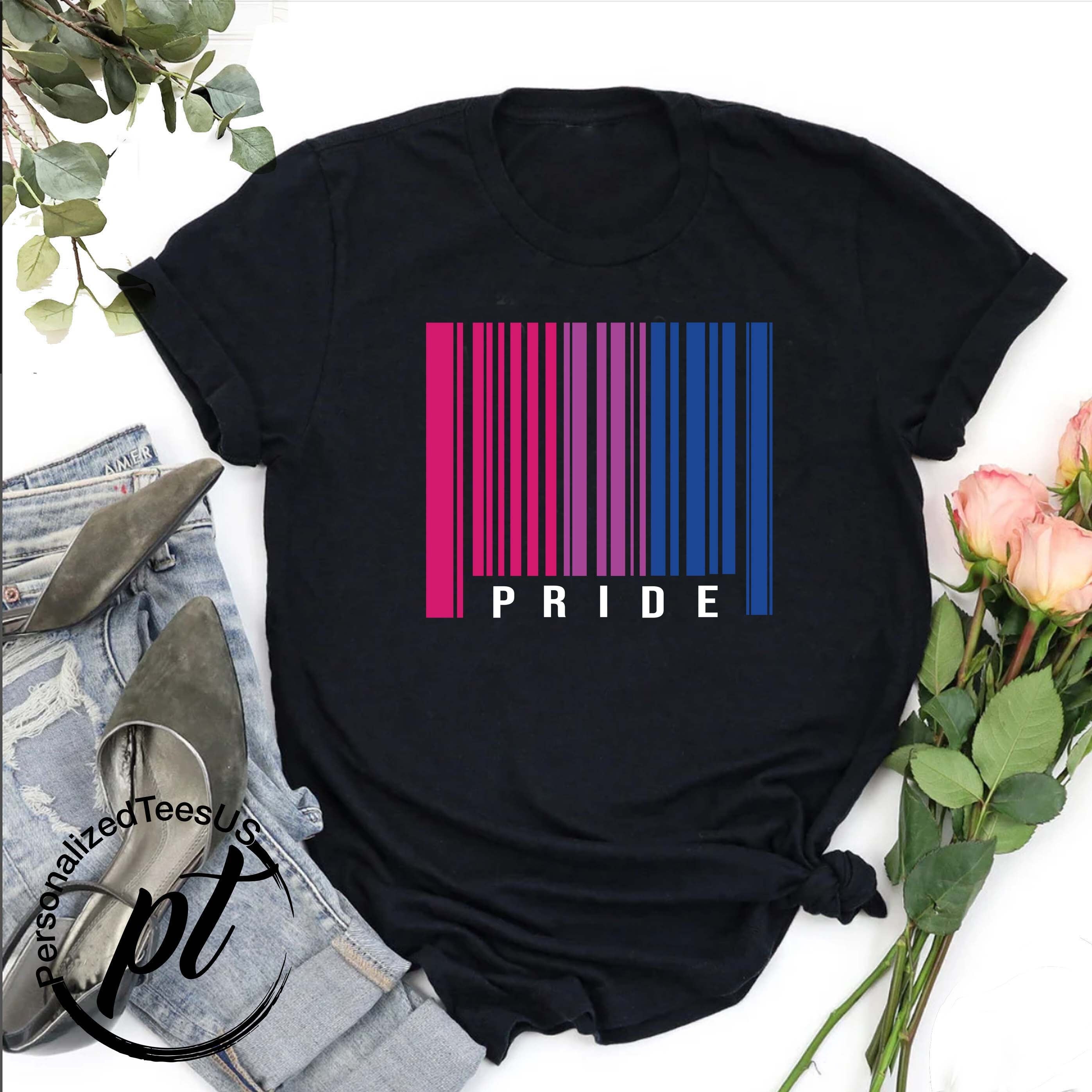 Pride Rainbow Barcode T-shirt,LGBTQ Support,Pride Month,Gay Pride Shirt,Lesbian Tee,Queer Outfits,Human Rights,Equality Shirt,Love is Love