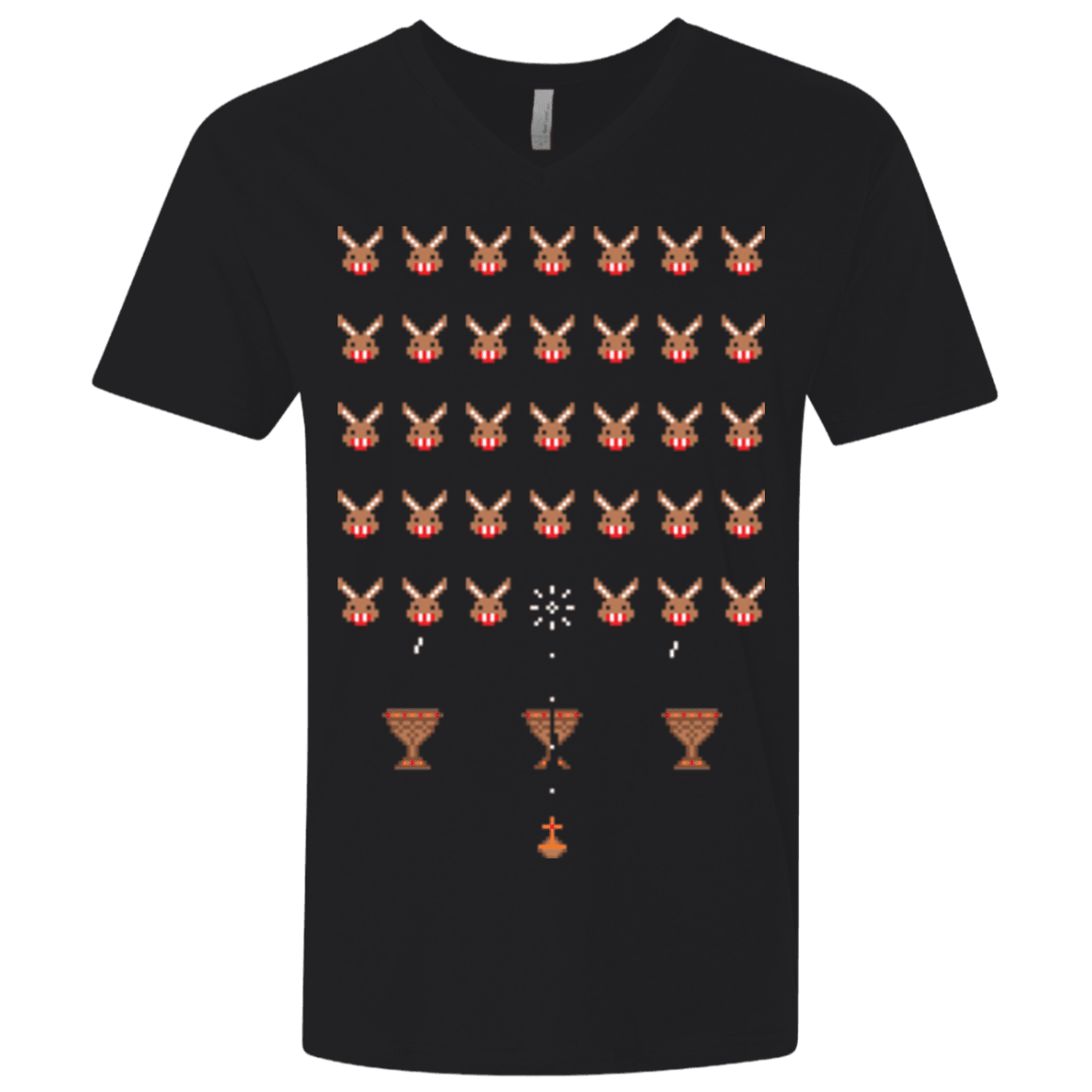 Space Rabbits Men’S Premium V-Neck