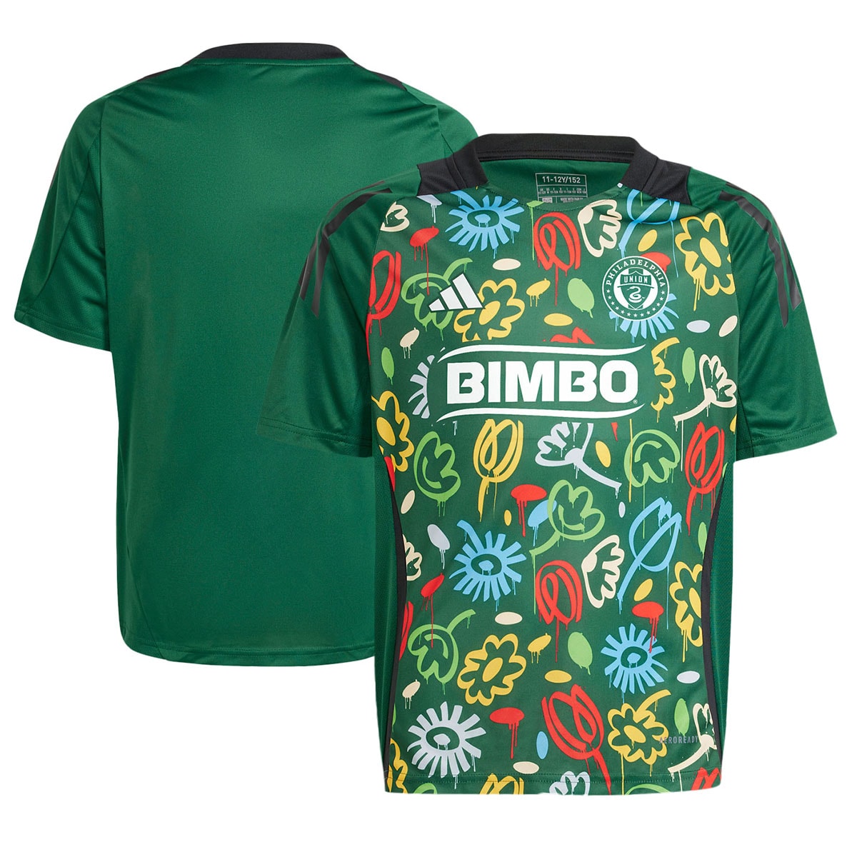 Philadelphia Union Youth 2024 One Planet Pre-Match Top – Green