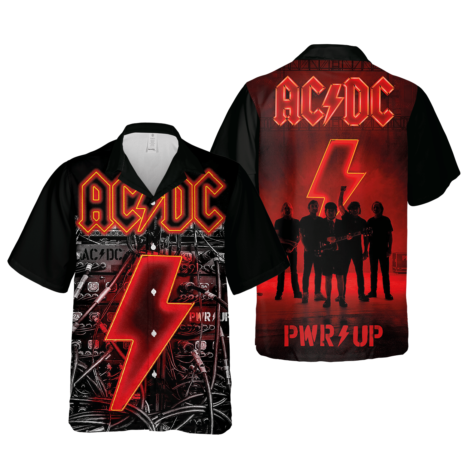 Ac&Dc Power Up Rock Band Album Music Cuban Shirt Premium Hawaiian Shirt