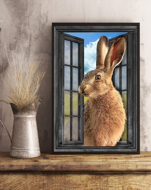 Rabbit Vertical Poster Canvas For Home Decoration