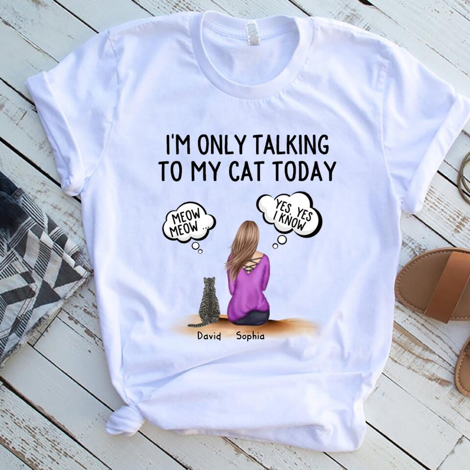 Talking To Cats Personalized Women Shirt – Trending Personalized