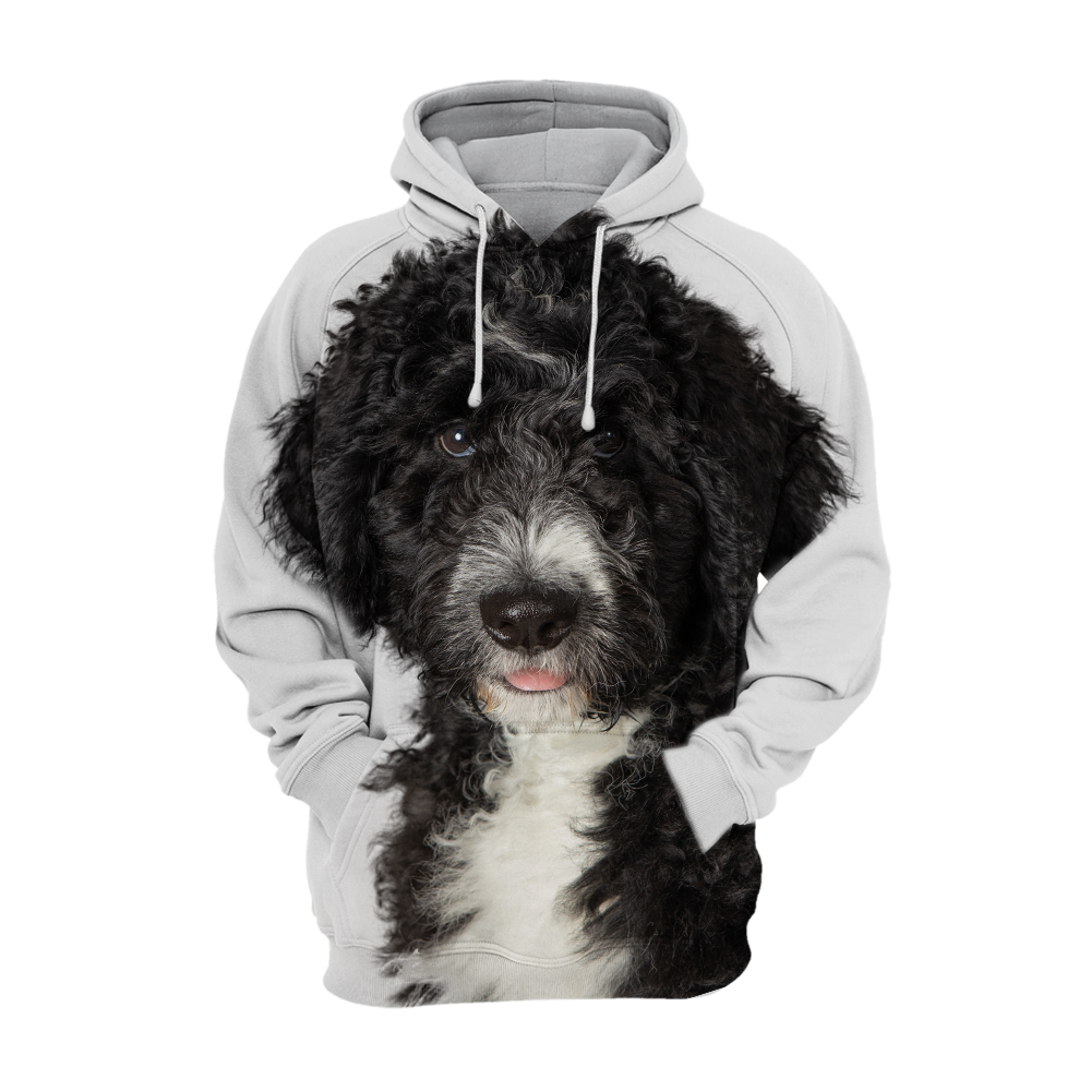 Unisex 3D Graphic Hoodies Animals Dogs Bernedoodle Black