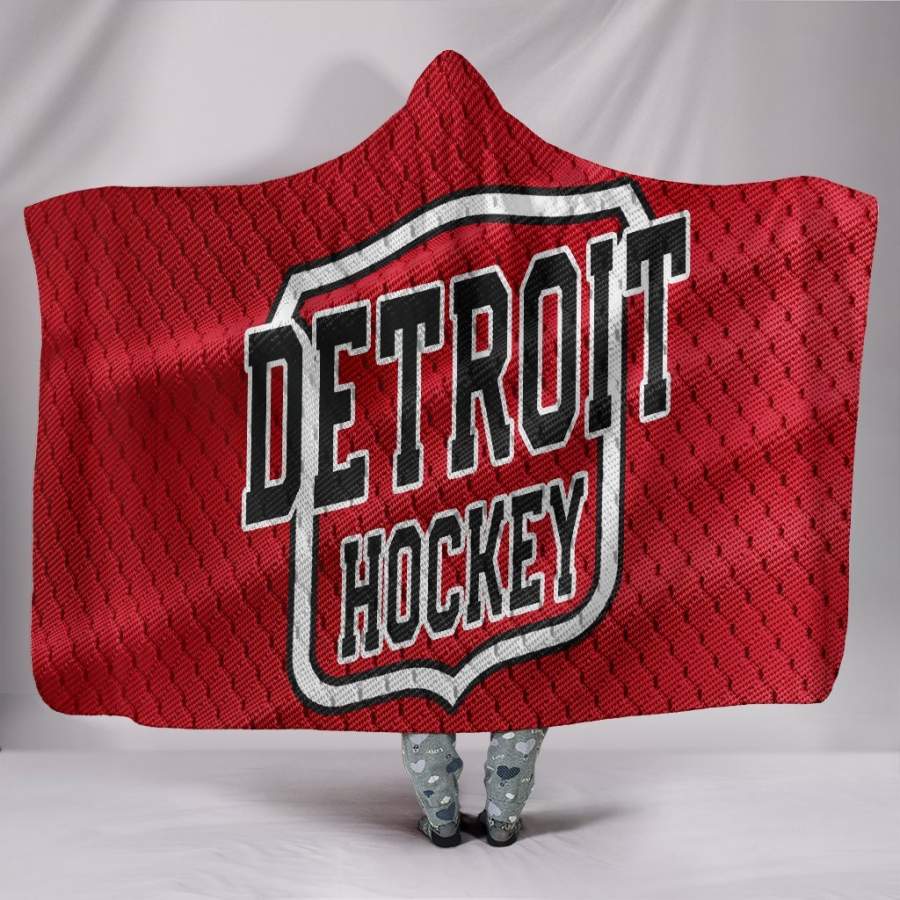 Detroit Red Wings Hockey Hoodie Blanket