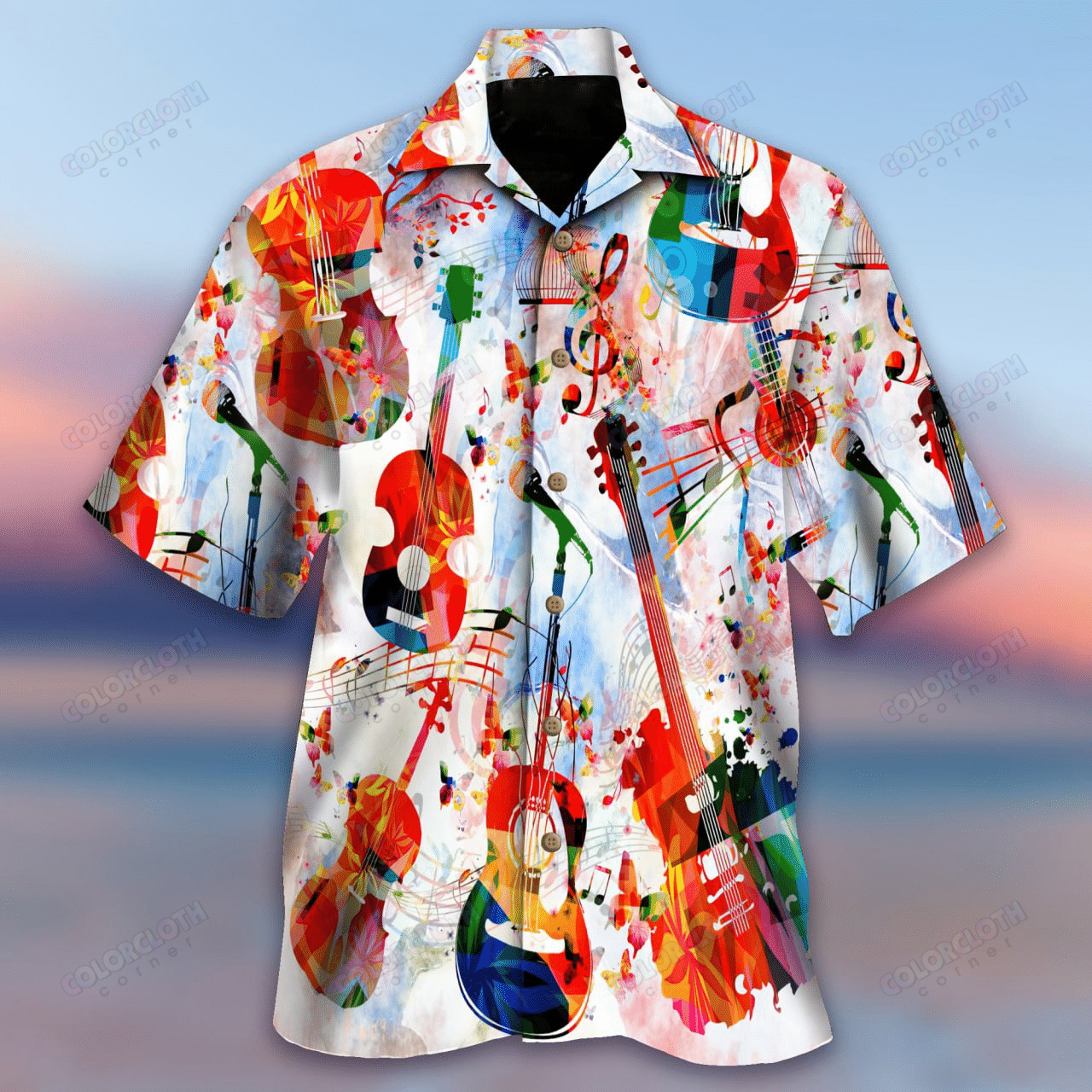 Music Is An Outburst Of The Soul Guitar Hawaiian Shirt Re Ha19168