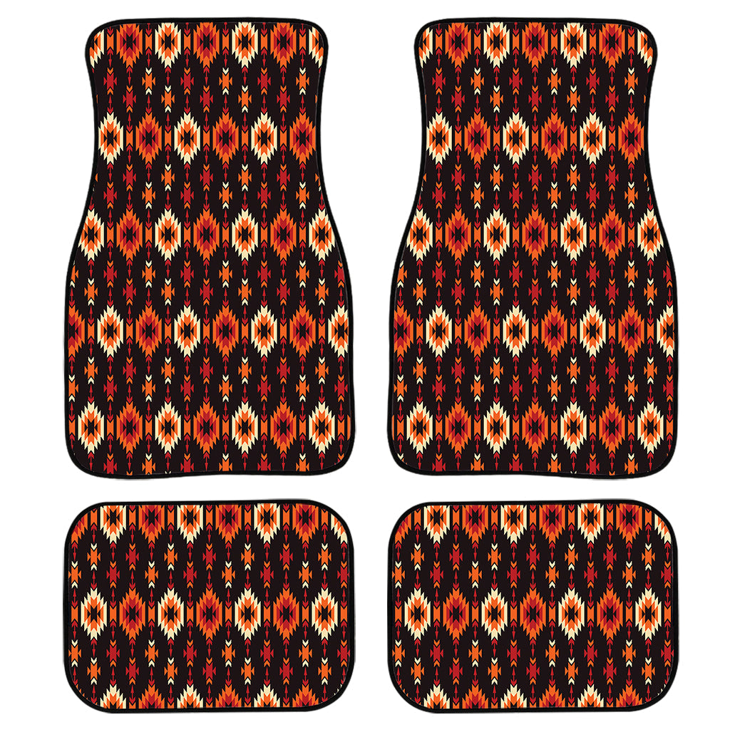 Native American Pattern Print Front And Back Car Floor Mats, Front Car Mat