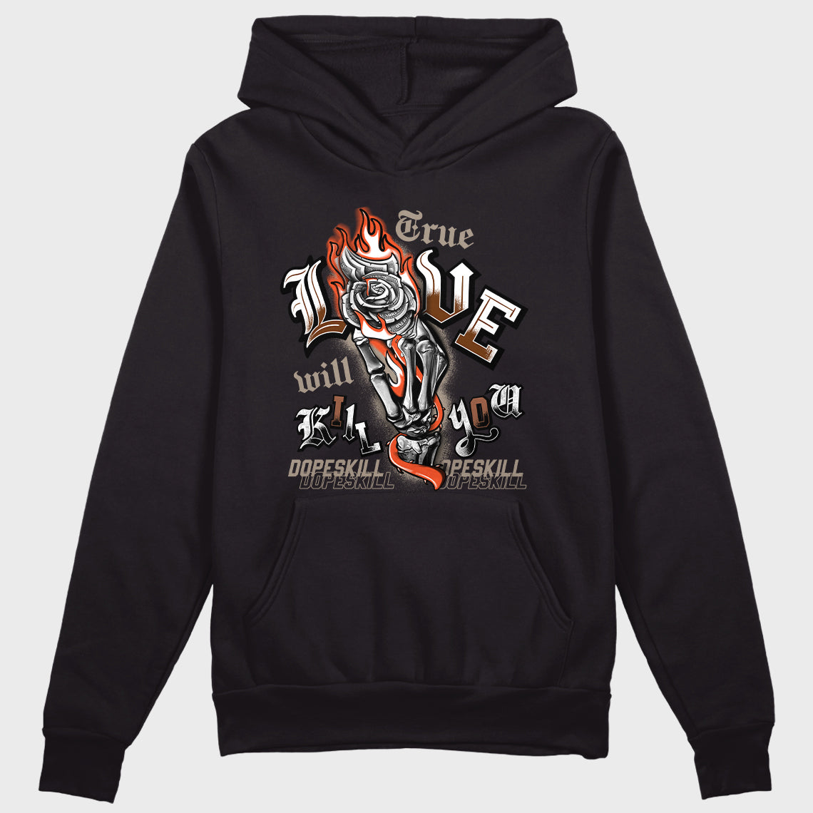 Jordan 3 “Desert Elephant” Dopeskill Hoodie True Love Will Kill You Graphic