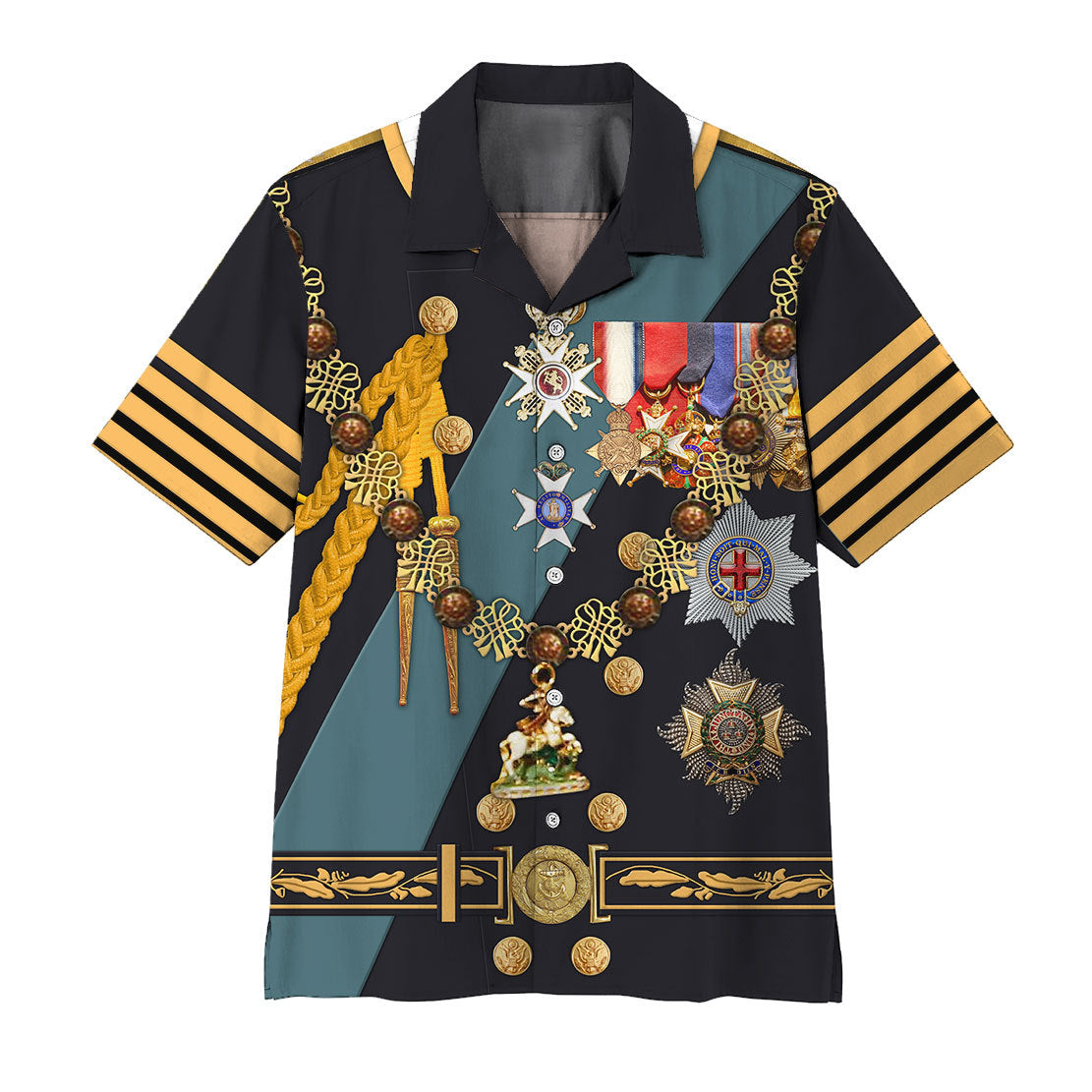 Gearhumans Custom Prince Charles Hawaiian Shirt Ha77791