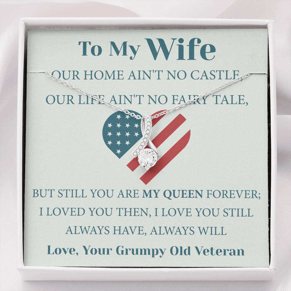 To My Wife – Your Grumpy Old Veteran – Necklace