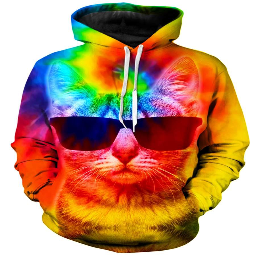 Kitten Tie-Dye Unisex Hoodie