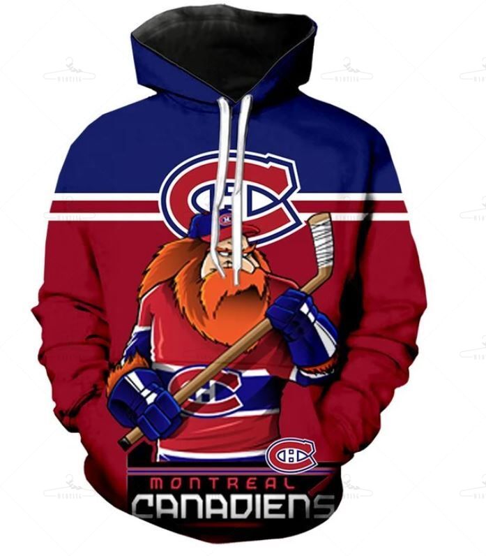 Montreal Canadiens Hoodie 3D Ultra-Cool Long Sleeve Gift S