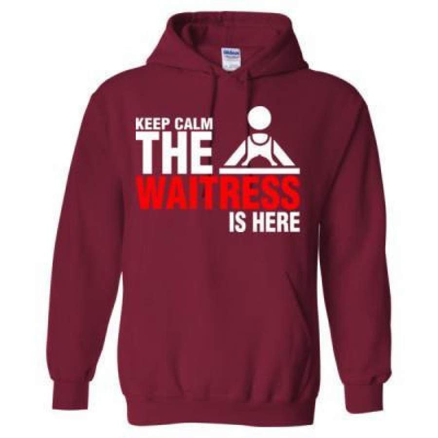 AGR Keep Calm The Waitress Is Here – Heavy Blend™ Hooded Sweatshirt