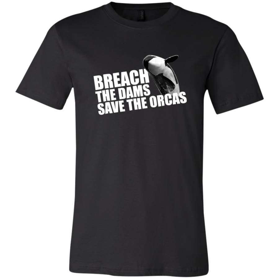 AGR Breach The Dams Save The Orcas Killer Whales T-Shirt  USA