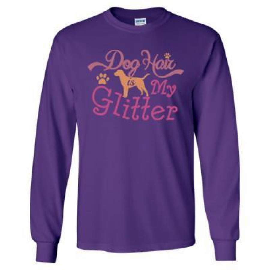 AGR Dog Hair Is My Glitter Dog Groomer – Long Sleeve T-Shirt