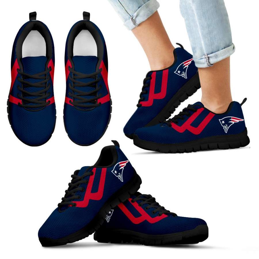 Line Bottom Straight New England Patriots Sneakers