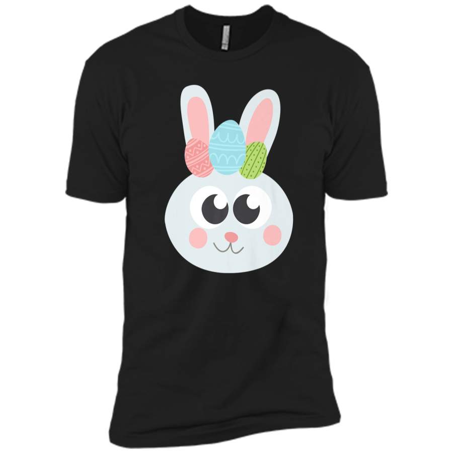 Cool Adorable Easter Bunny Face Costume Emojis Shirt Gift Next Level Premium Short Sleeve Tee