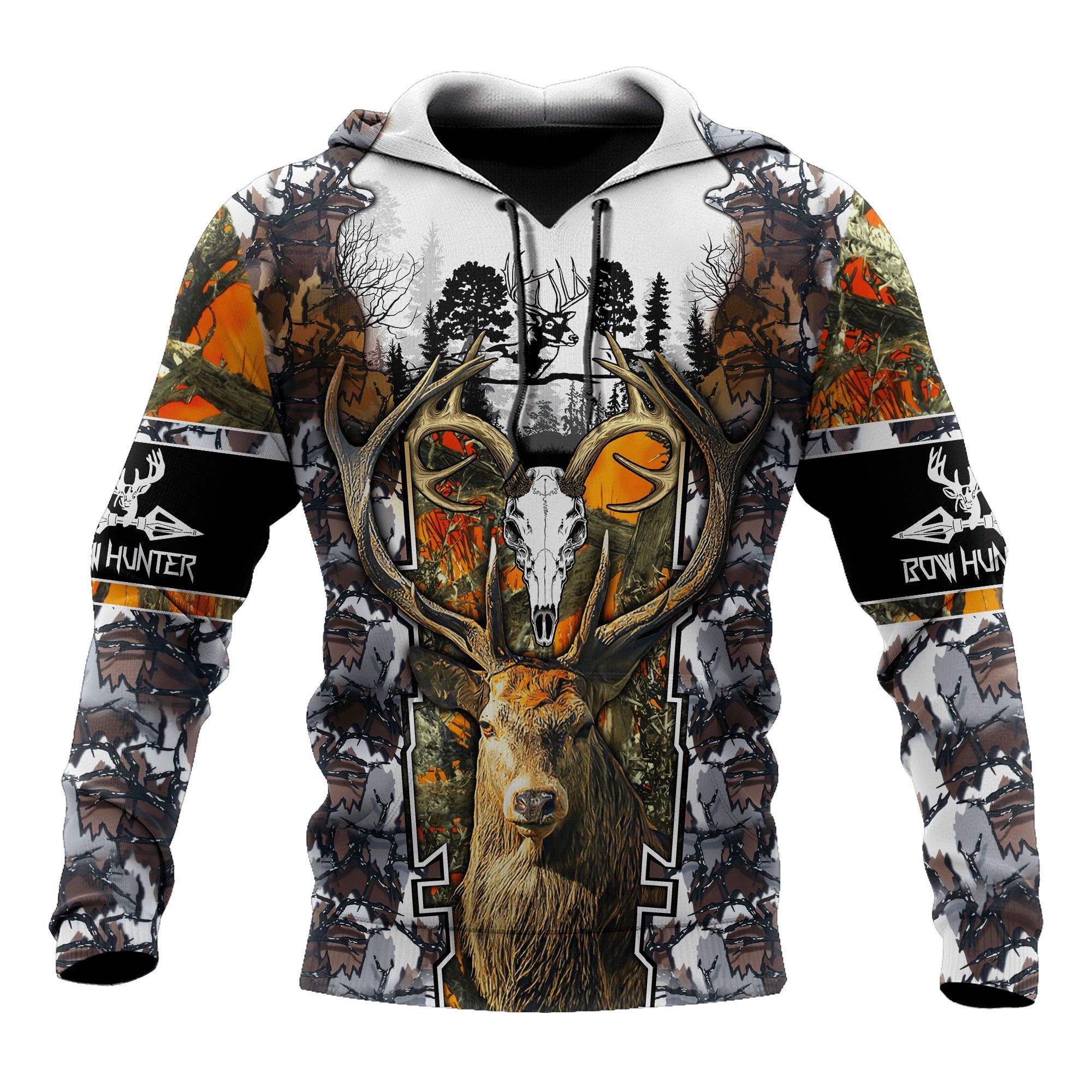 TDT242009A30FC SKULL DEER HUNTING HOODIE PP