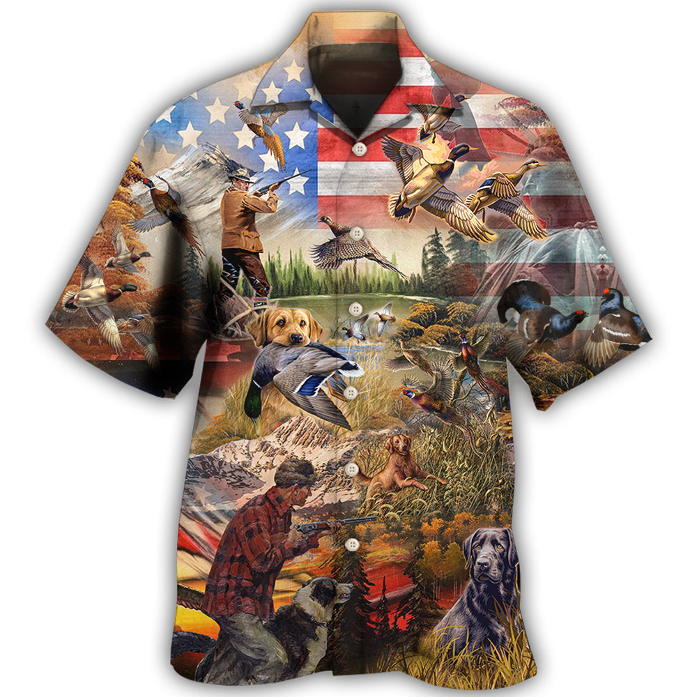 Hunting Independence Day Mallard Duck Hawaii Shirt Ha80191