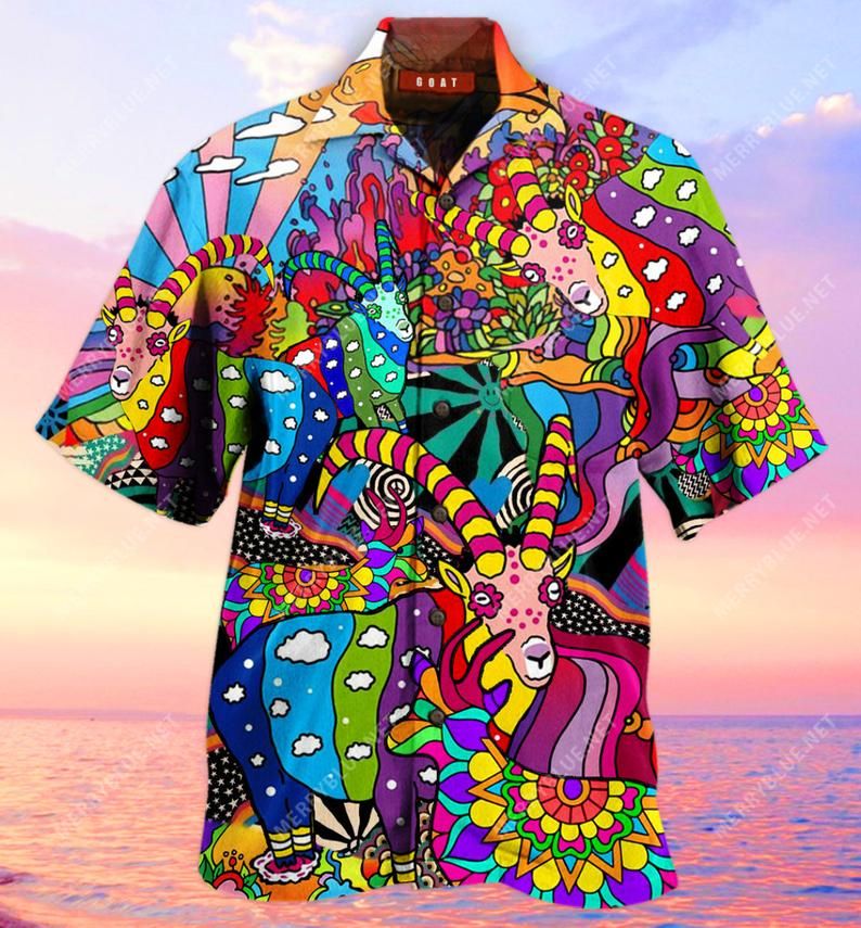 Goats Multicolor Unique Design Hawaii Shirt Ha46653