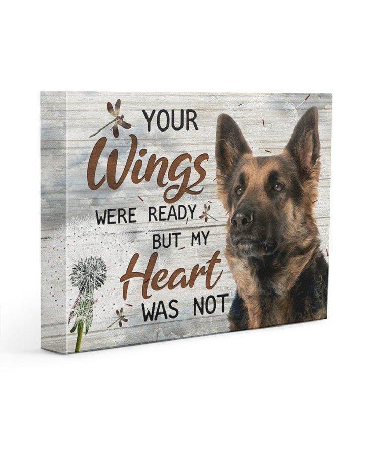 Your Wings Are Ready Gift For Dog Lovers – Best Gift Idea For Dog Lover, Gift For Home Decor, Gift For Family – Horizontal Canvas Matte Canvas Wall Art