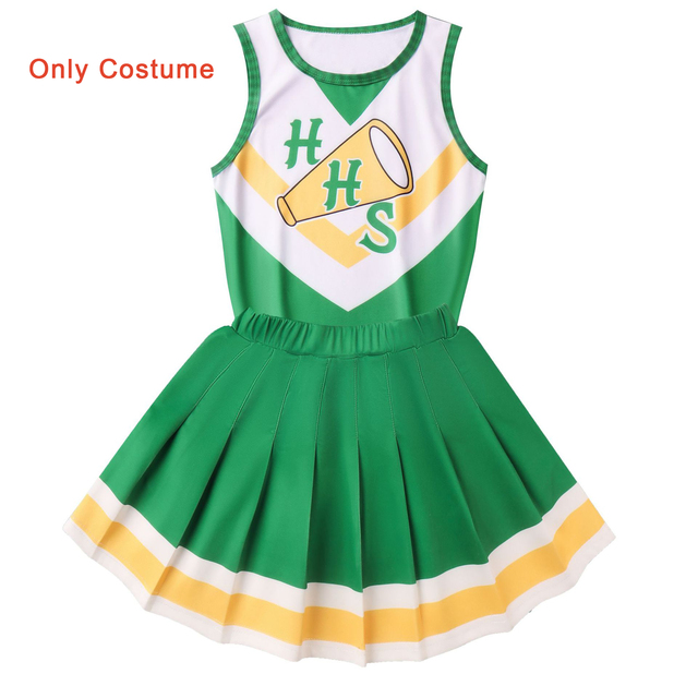 Stranger Things Season 4 Chrissy Cunningham Cheerleader Cosplay Hawkins High School Costume Skirt Uniform Suit Adult kids Gifts alx