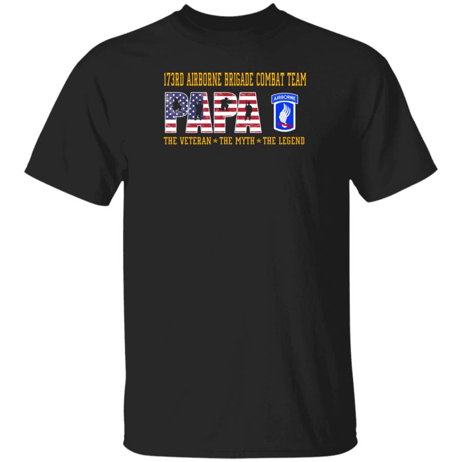 173rd Airborne Brigade Combat Team Papa The Veteran The Myth The Legend T-Shirt Veterans Day Christmas Gift Mug