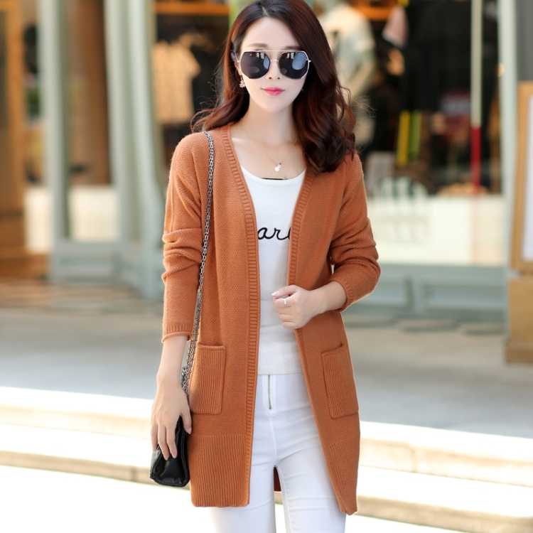 Woman Sweaters Cardigan Women’s Knitted Cardigan Loose Pullover Autumn Winter Sweater Coat Sueters De Mujer alx