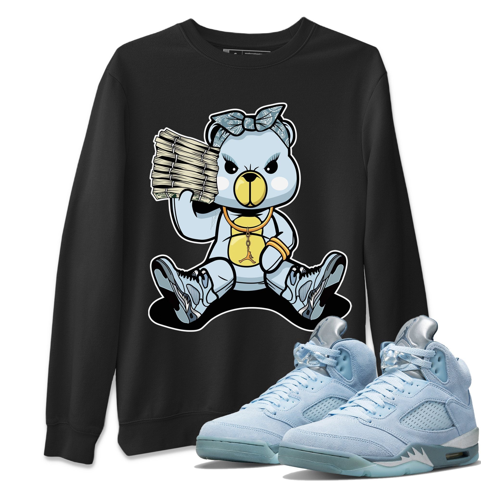 Bad Baby Bear Sweatshirt – Air Jordan 5 Blue Bird