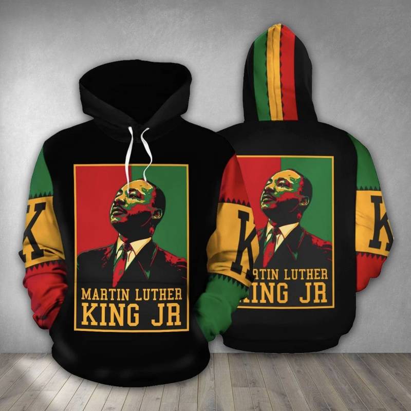 African – Martin Luther King Jr Retro All Over Print Hoodies