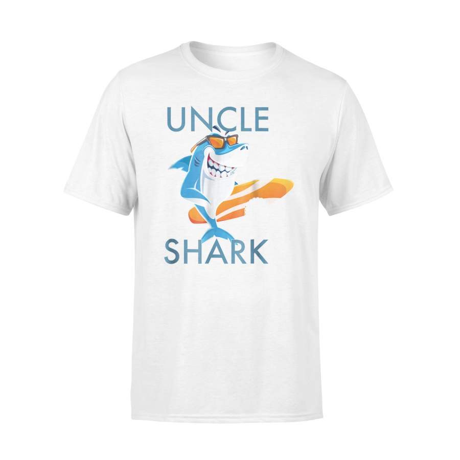 Cool Uncle Shark Family Matching Holidays Premium T-Shirt