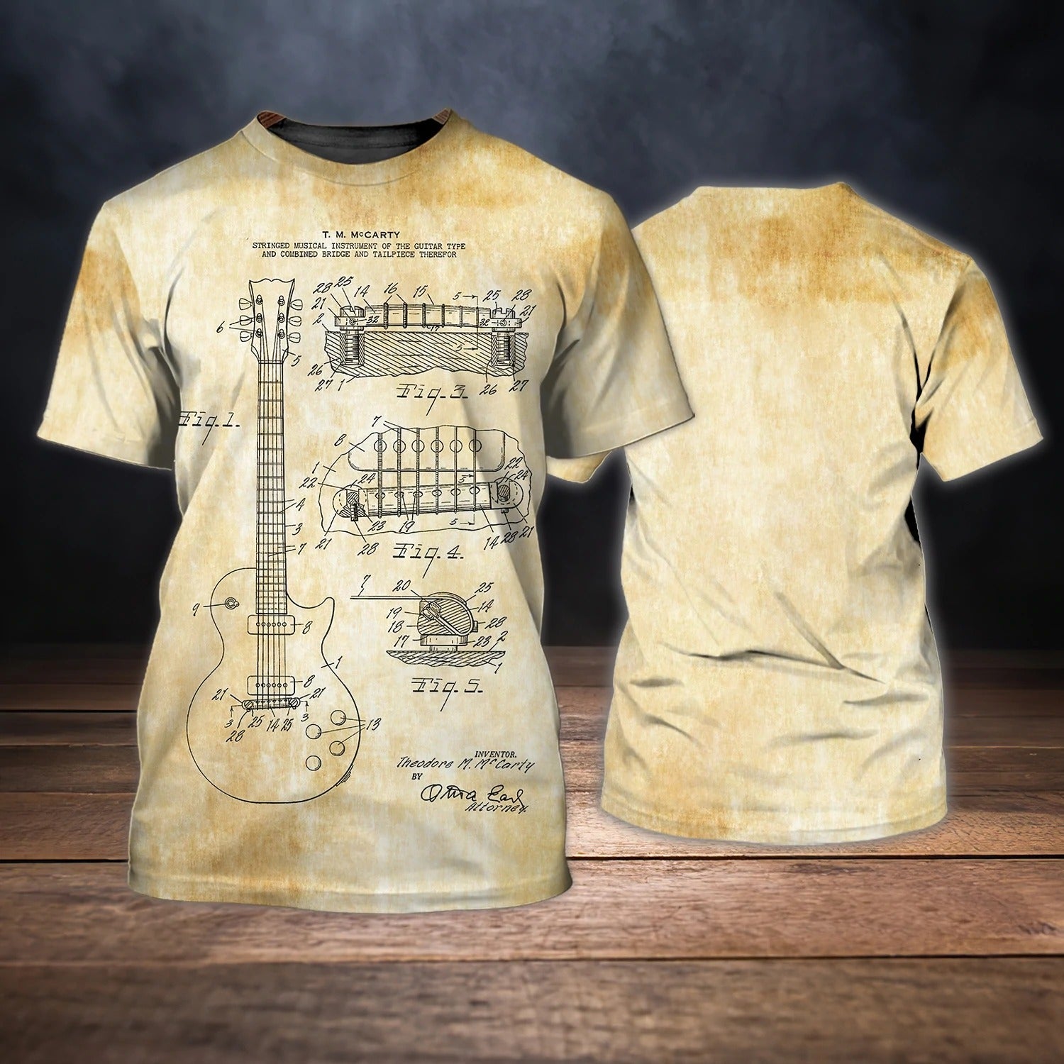 Guitar T Shirt 3D All Over Print For Guitar Man Guitar Lovers, Sublimation 3D Shirt Gift For Guitar Men