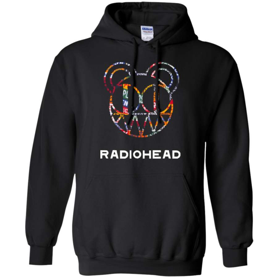 AGR Radiohead Bear logo Gildan Pullover Hoodie