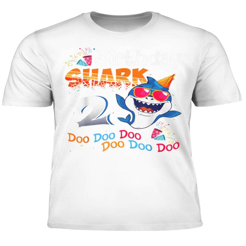 Birthday Shark 2 Years Old 2 Doo Doo Doo Shirt