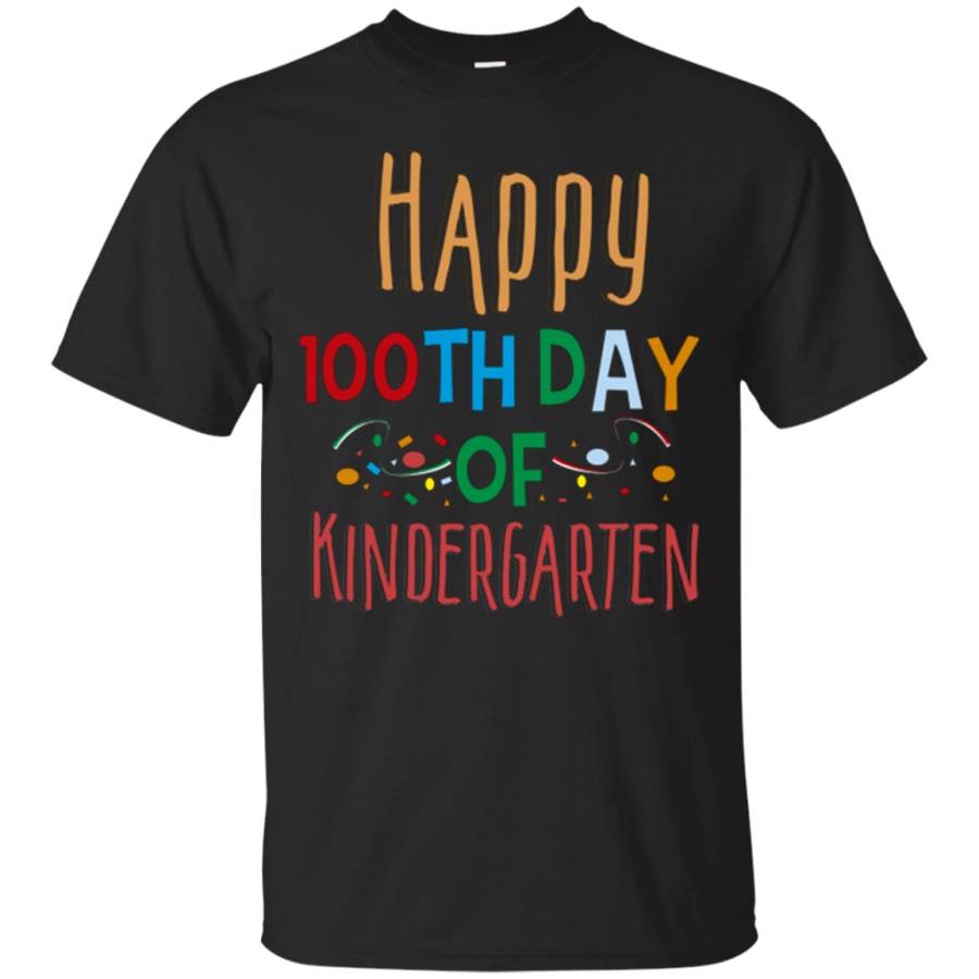 AGR Adorable Happy 100th Day of Kindergarten Shirt for Teacher